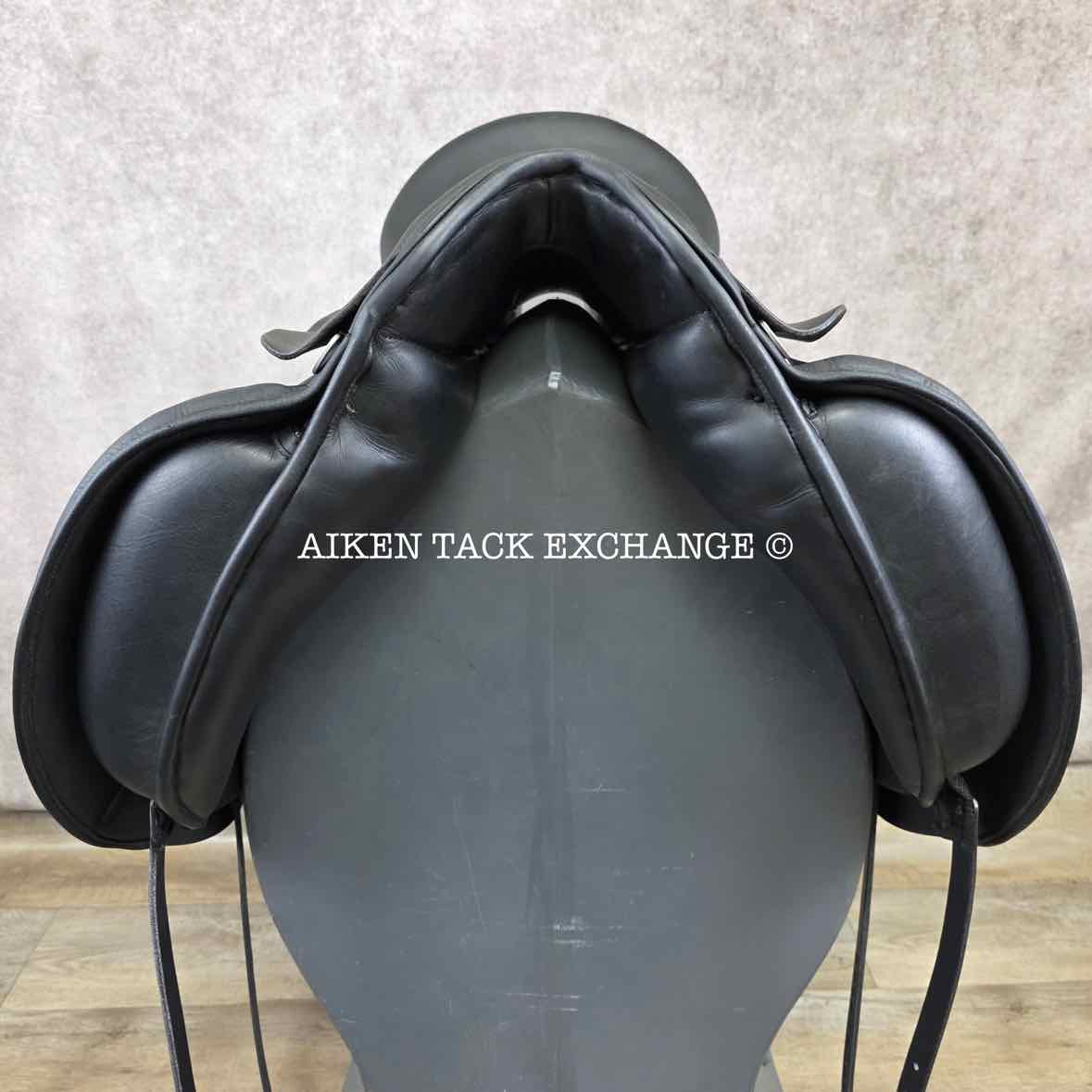 2008 Custom Saddlery Steffen's Advantage Dressage Saddle, 18" Seat, Adjustable Tree, Wool Flocked Panels