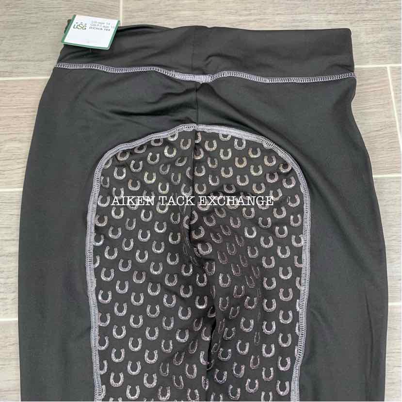 KL Select USG "Tina" Silicone Grip Full Seat Tights, Size 14