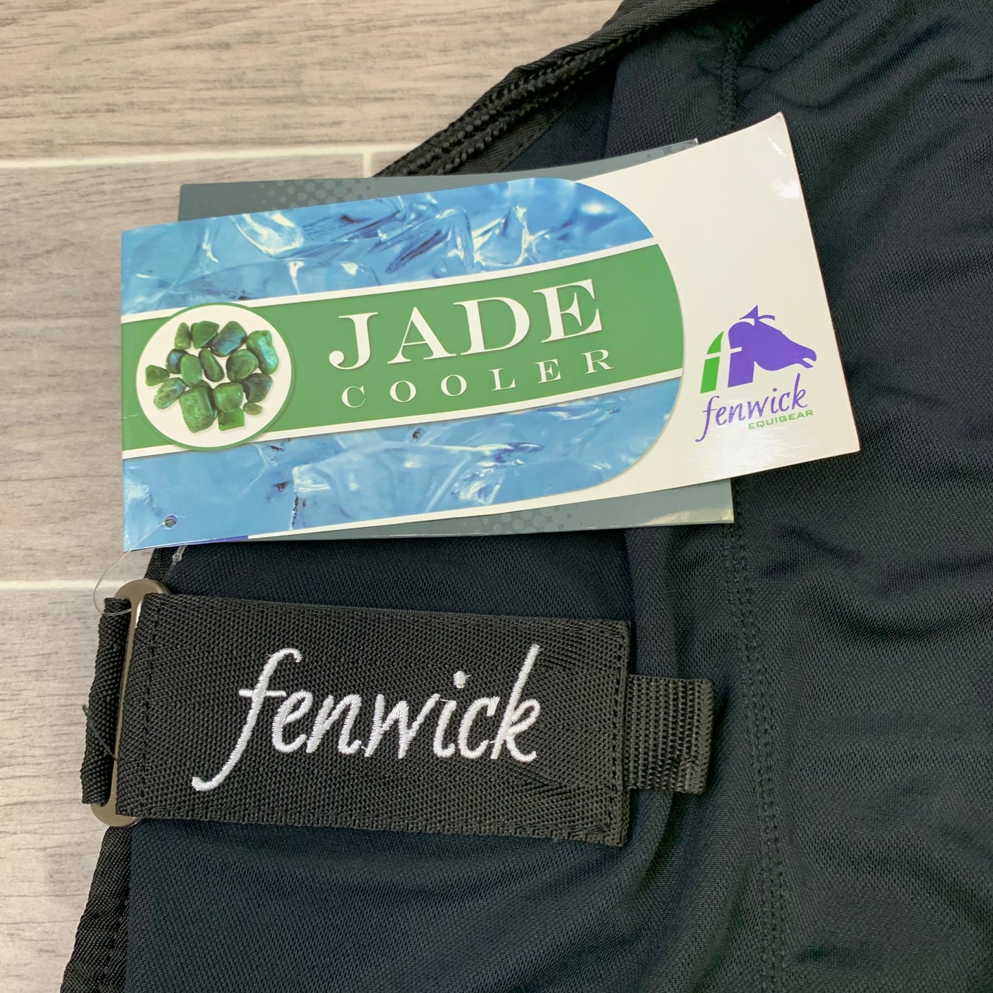 **CLEARANCE** Fenwick Equestrian Therapeutic Jade Cooler, Black (Sizes 62", 66", & 82")