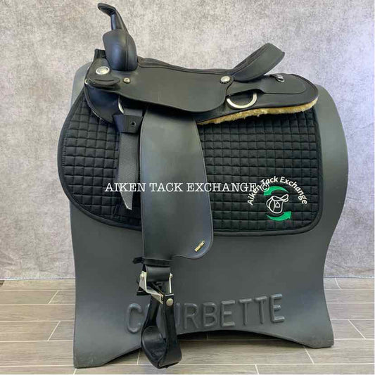 Wintec Synthetic Western Saddle, 17" Seat, Wide Tree - Full QH Bars