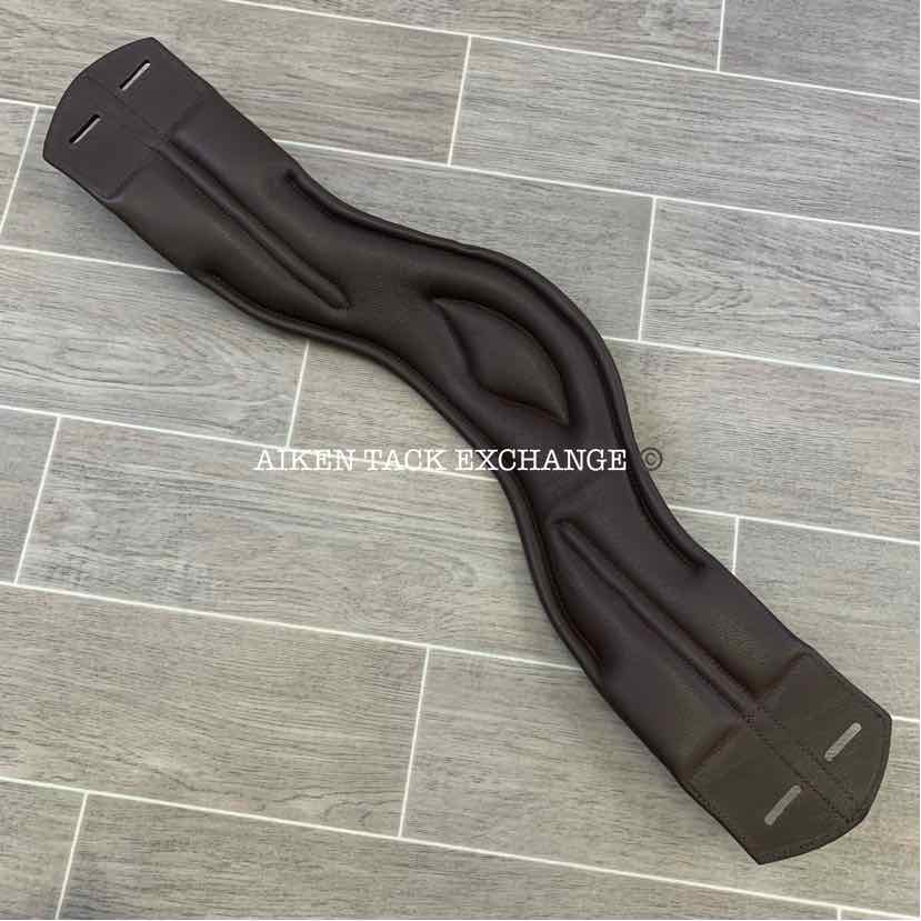 KL Select Red Barn Balance Anatomic Shoulder Relief Dressage Girth, Brown, 22"