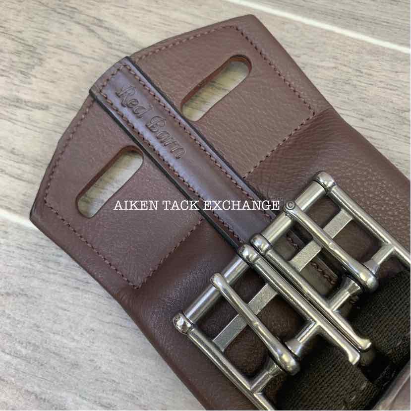 KL Select Red Barn Balance Anatomic Shoulder Relief Dressage Girth, Brown, 30"