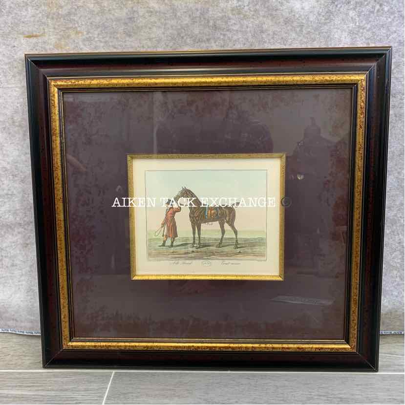 Framed Carle Vernet Print, 19" x 17.5"
