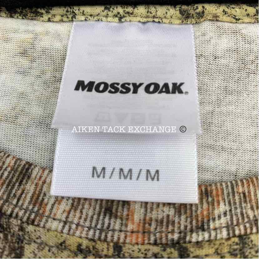 Mossy Oak Mossy Brush Camo Camouflage Short Sleeve T-Shirt, Size L, Brand New