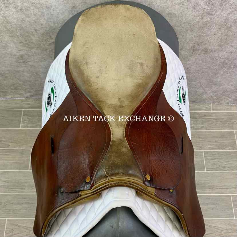 **SOLD** Unknown Brand Argentine Style Polo Saddle, 19" Seat, Short Flap, Narrow Tree, Foam Panels