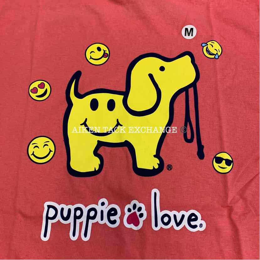 Puppie Love Cotton T Shirt, Size M (Unisex)