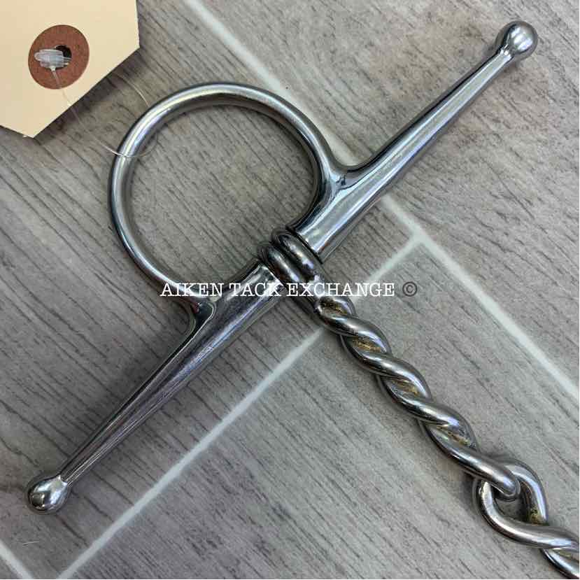 Full Cheek Single Joint Twisted Wire Bit 5"