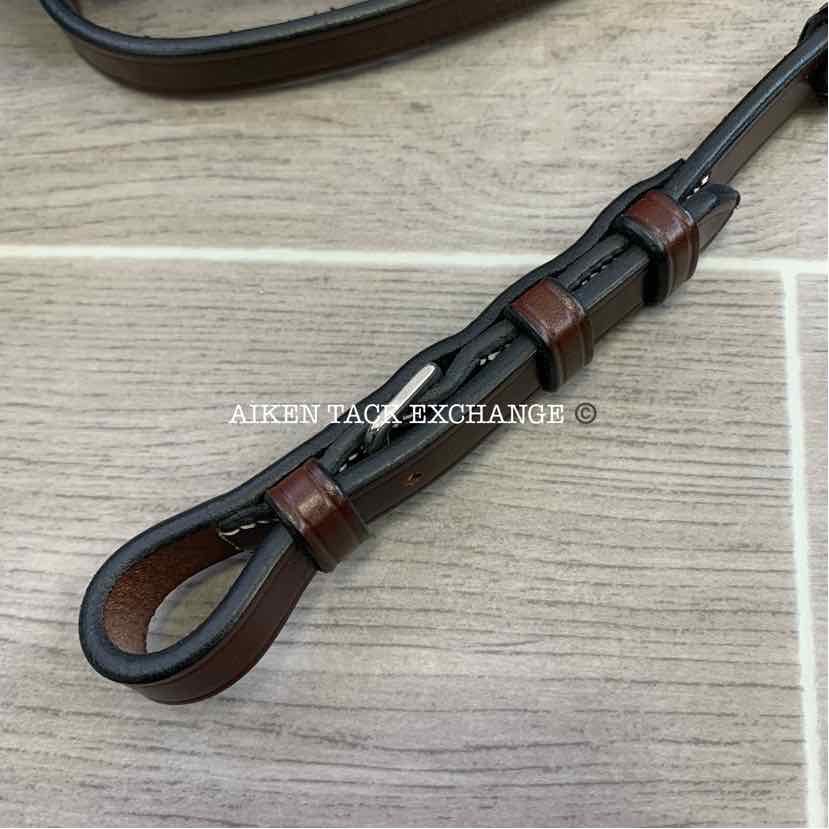 KL Select Italia Chase Figure 8 Bridle with Rubber Reins, Brand New, Size Full
