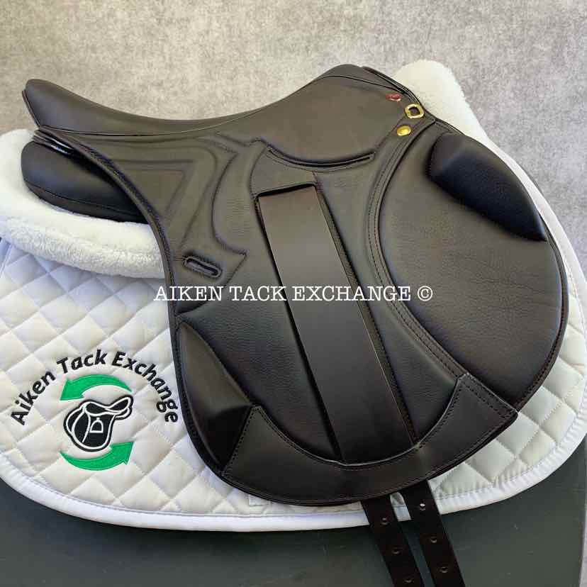 2023 MaxFlex Eventer Monoflap Jump Saddle, 17.5" Seat, Flex Tree - Adjustable (Custom Gullet), Wool Flocked Panels