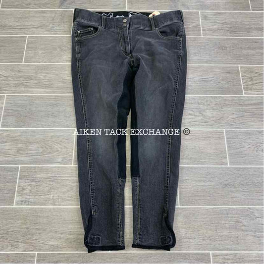Goode Rider Denim Full Seat Breeches, Size 32 R