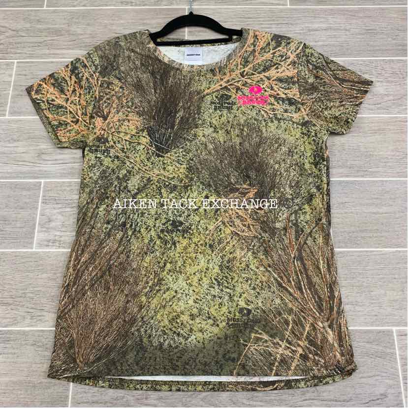 Mossy Oak Mossy Brush Camo Camouflage Short Sleeve T-Shirt, Size L, Brand New