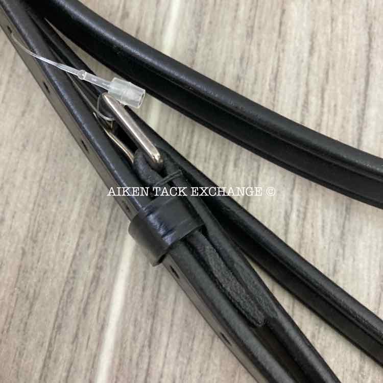 KL Select Red Barn Travers Bridle with Matching Reins, Black,Oversize, Brand New