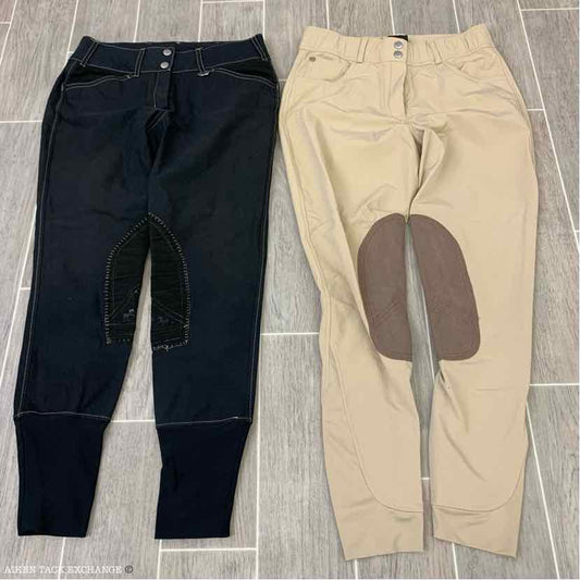BARGAIN BUNDLE: Equine Couture Knee Patch Breeches 28 & HKM Knee Patch Breeches