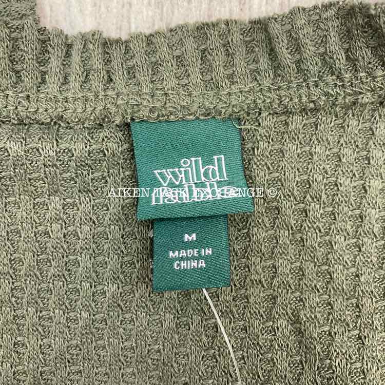 Women's Medium Olive Green Top by Wild Fable