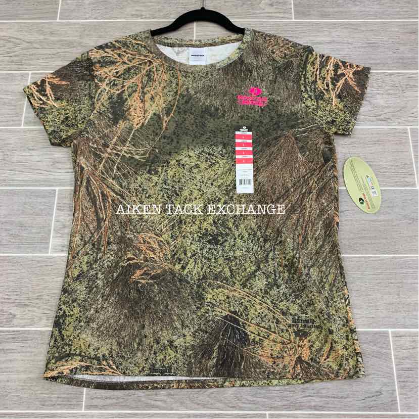 Mossy Oak Mossy Brush Camo Camouflage Short Sleeve T-Shirt, Size L, Brand New