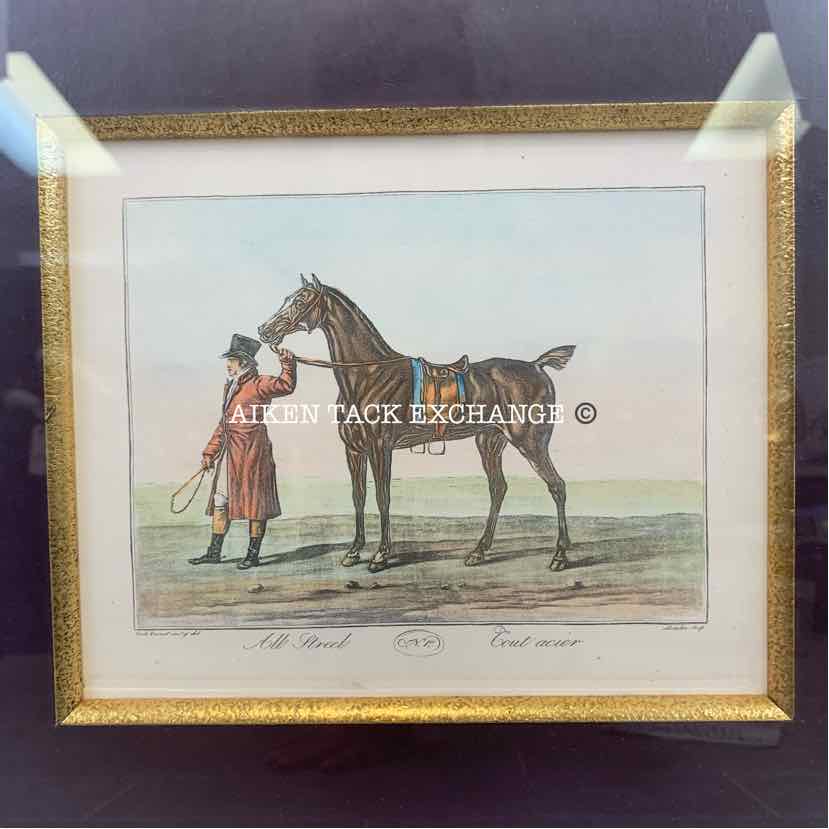Framed Carle Vernet Print, 19" x 17.5"