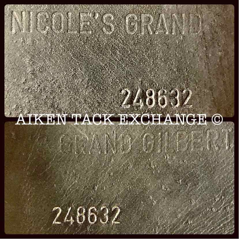 1996 Passier Nicole's Grand Gilbert Dressage Saddle, 17" Seat, Medium Wide Tree, Wool Flocked Panels