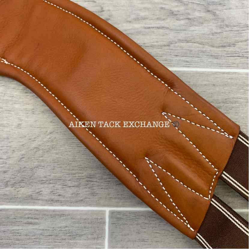 Butet Ergonomic Belly Guard Stud Girth, Brown, 50", Brand New