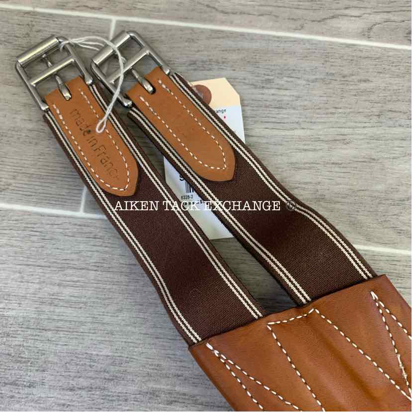 Butet Ergonomic Belly Guard Stud Girth, Brown, 50", Brand New