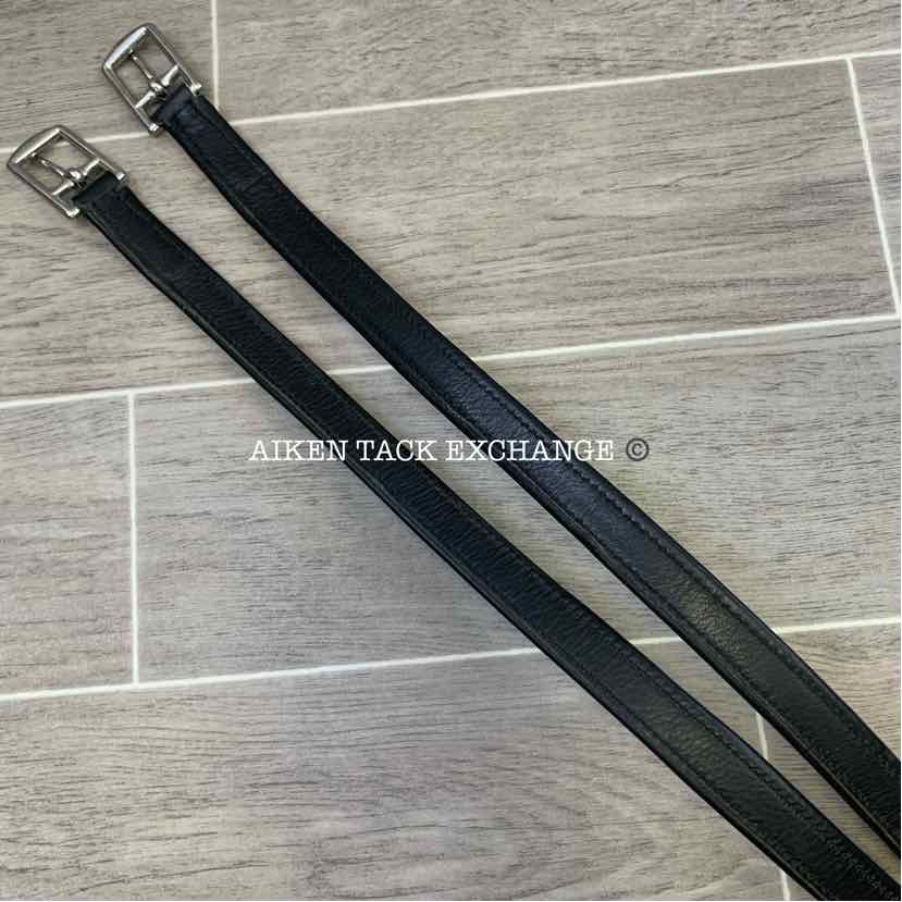 Devoucoux Stirrup Leathers, Black, 54"