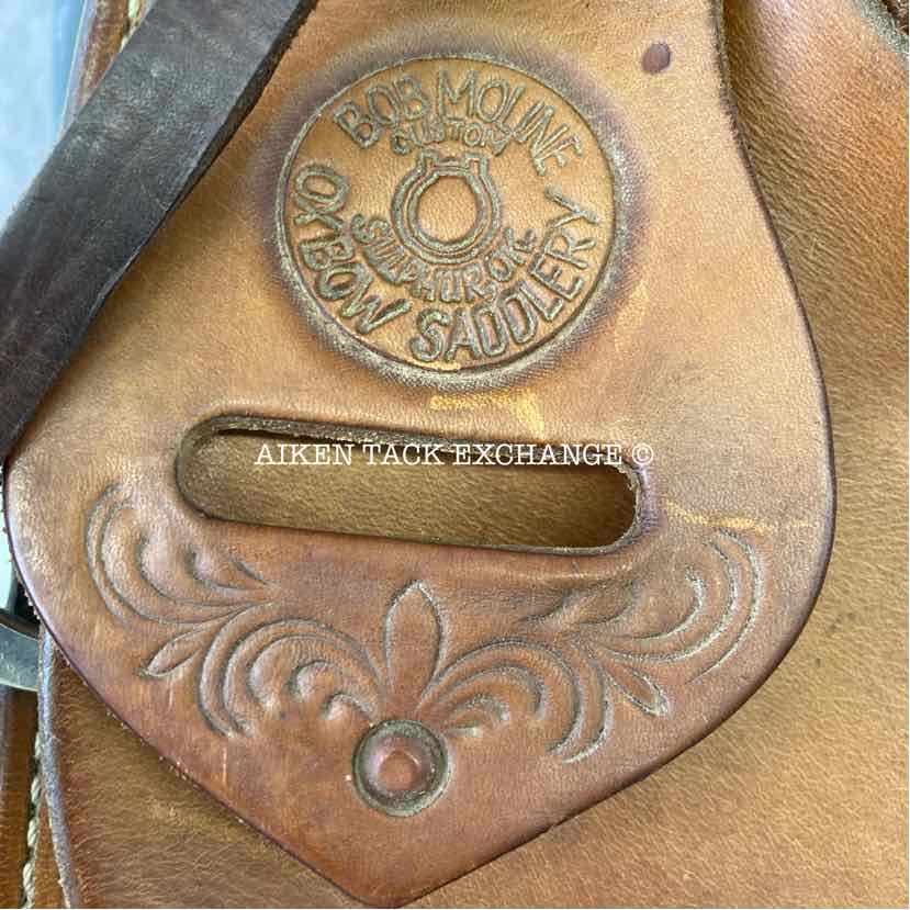Craig Johnson Bob Moline Oxbow Saddlery Reining Western Saddle, 16.5" Seat, PerformFlex Wide Tree - Full QH Bars