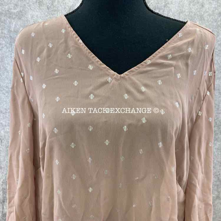 Maurices Long Sleeve Sheer Top, Plus Size 0 (Large)