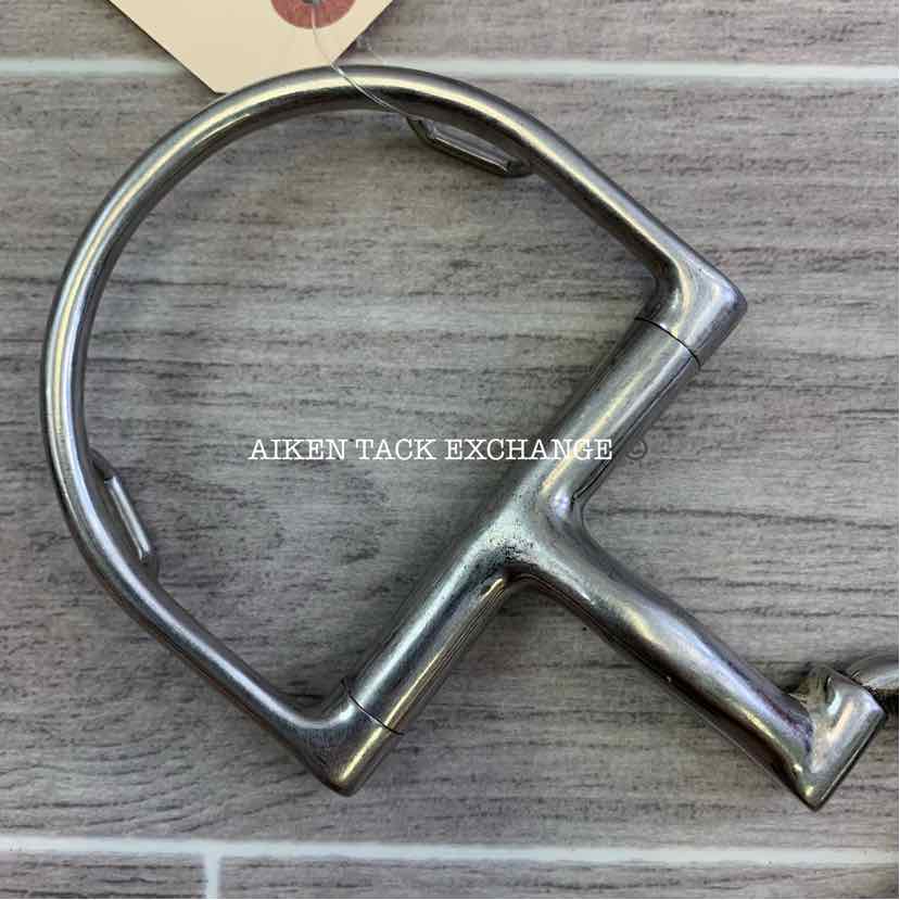 Myler Dee with Hooks Correctional Low Port Barrel Bit MB 27PB 5"