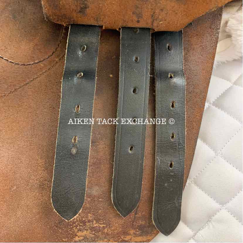 Bordeaux Saddlery Close Contact Jump Saddle, 16" Seat, Medium Tree, Wool Flocked Panels