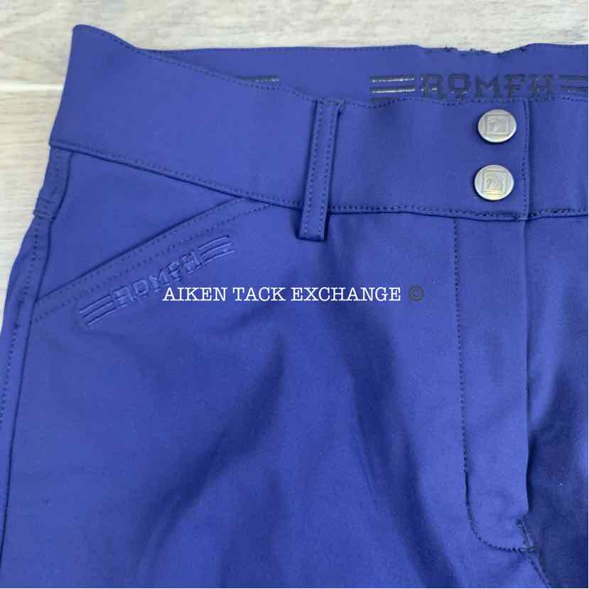Romfh Sarafina "Black Label" Knee Patch Breeches, Size 28 R