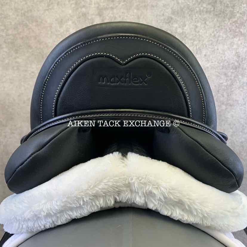 2023 MaxFlex Bella Monoflap Dressage Saddle, 17.5" Seat, Flex Tree - Adjustable (Custom Gullet), Wool Flocked Panels