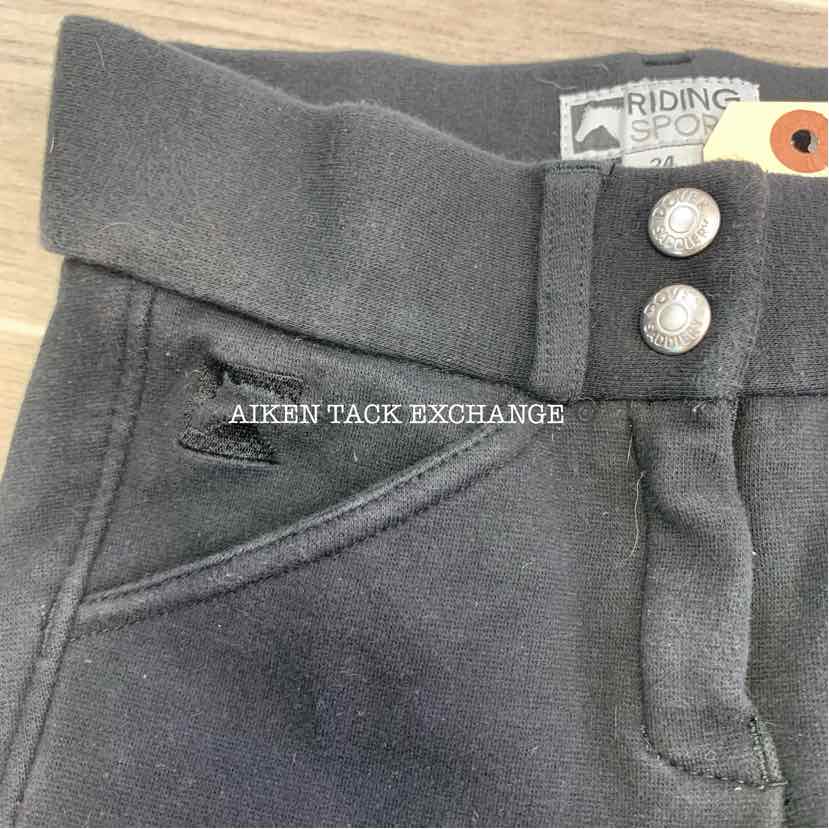 Riding Sport Silicone Grip Knee Patch Breeches, Size 24