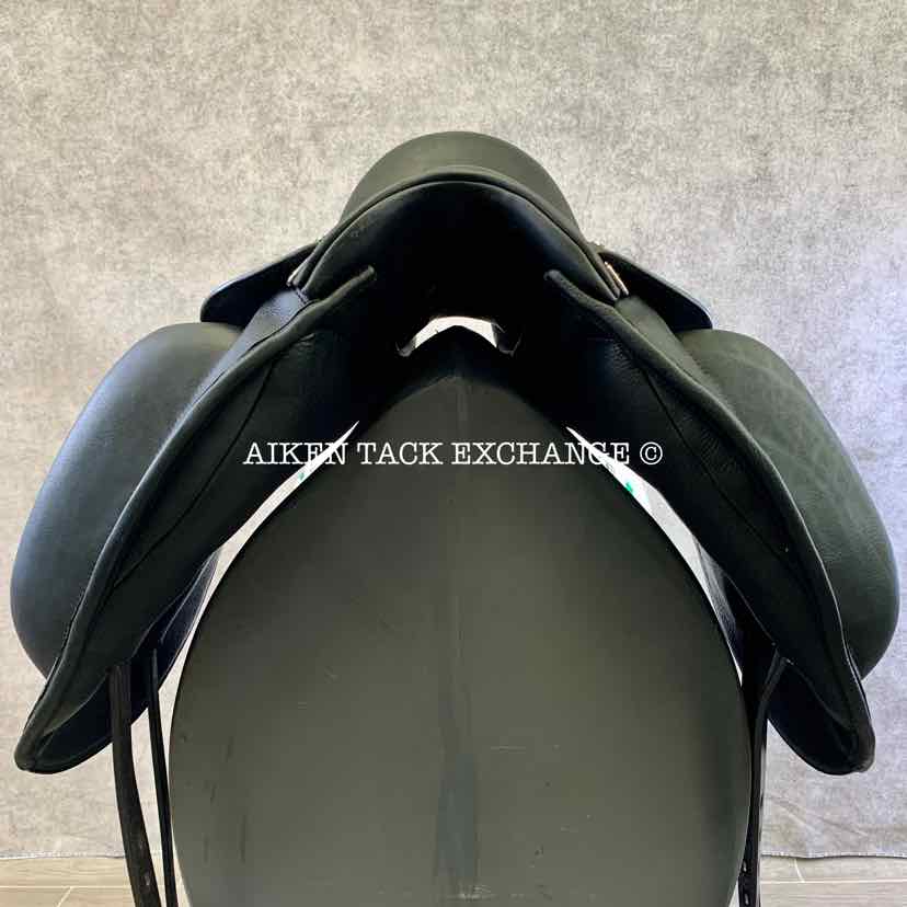 2022 MaxFlex Picasu Monoflap Dressage Saddle, 18" Seat, Flex Tree - Adjustable (Custom Gullet), Wool Flocked Panels