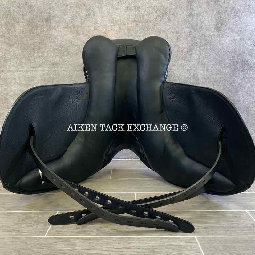 2022 MaxFlex Picasu Monoflap Dressage Saddle, 18" Seat, Flex Tree - Adjustable (Custom Gullet), Wool Flocked Panels