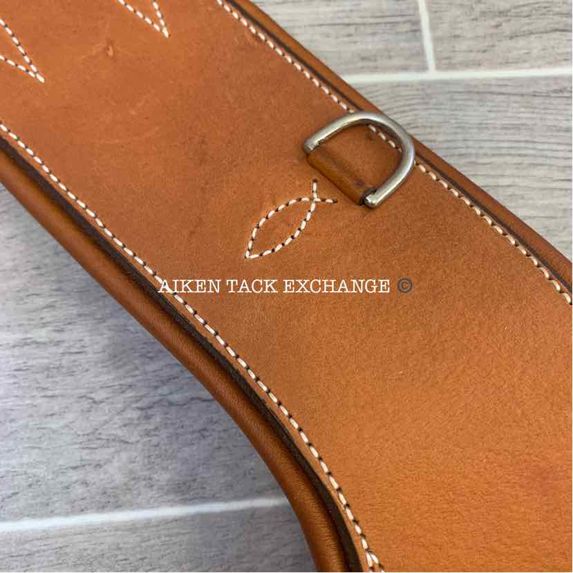 Butet Ergonomic Belly Guard Stud Girth, Brown, 50", Brand New