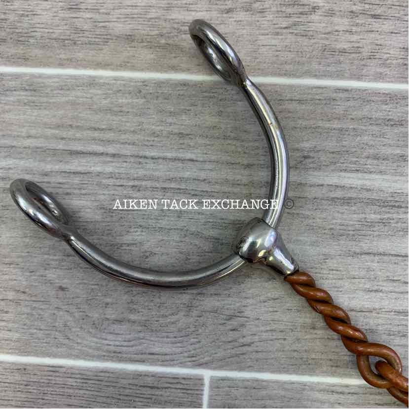 Single Joint Copper Twisted Wire Sliding Gag Bit 5"
