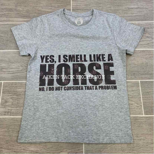Short Sleeve "Smell Like a Horse" T-Shirt, Youth Medium