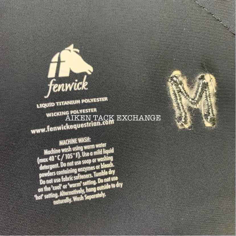 **CLEARANCE** Fenwick Equestrian LT Liquid Titanium Quarter Sheet, Black, Size M