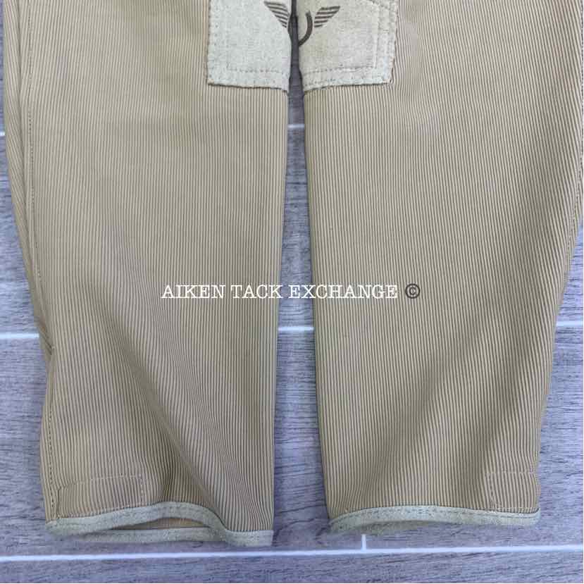 TuffRider Low Rise Pull On Knee Patch Breeches, Size 34