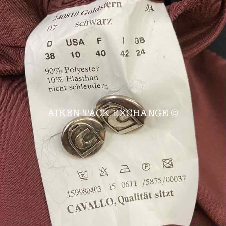 Cavallo Goldstern Dressage Coat, Size US 10
