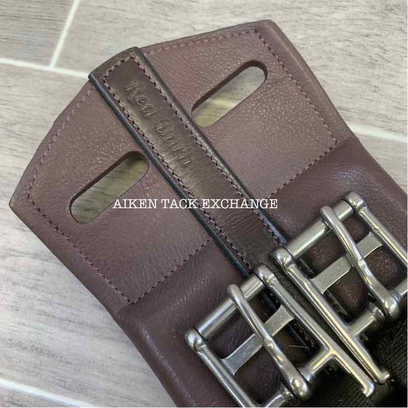 KL Select Red Barn Balance Anatomic Shoulder Relief Dressage Girth, Brown, 24"