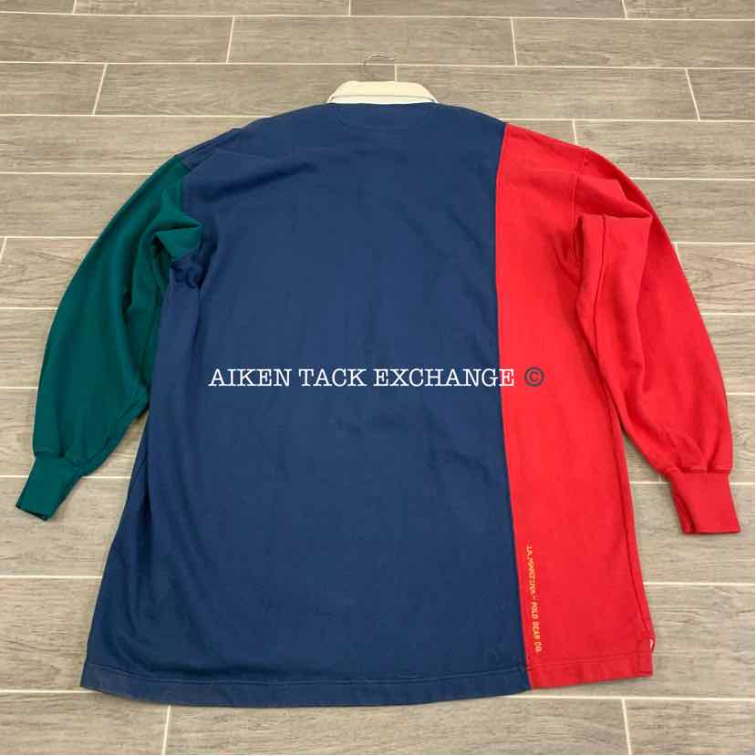 La Martina Polo Gear Long Sleeve Pique Polo Shirt, Size XL
