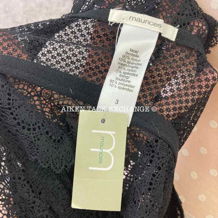 Maurices Lace Racer Back Bralette, Women's 3 (1X)