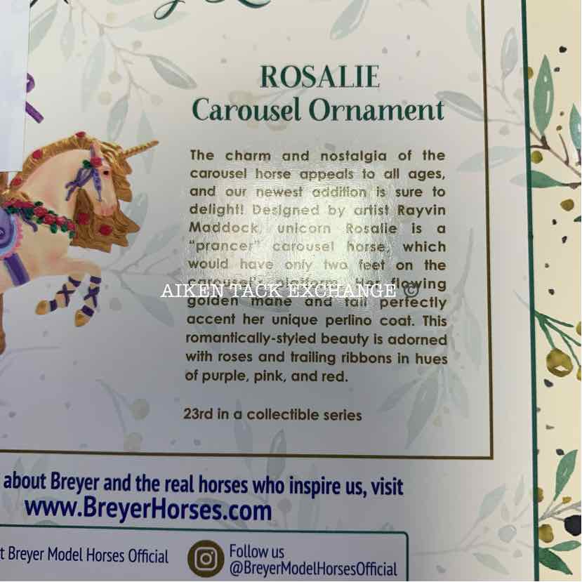Breyer Rosalie Carousel Ornament