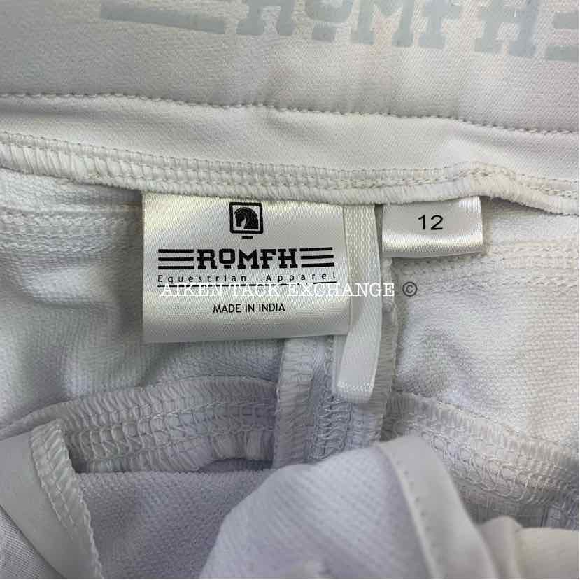 Romfh Olivia Silicone Knee Patch Breeches, Size 12