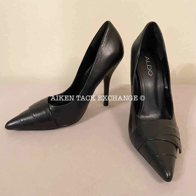 Women's 8, Aldo Pointed Toe Stiletto Heel Pumps, Black:Arielle's Wardrobe: Footwear:Aldo:The Aiken Tack Exchange