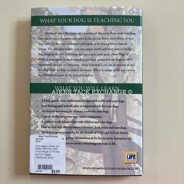 From Wags to Riches by Kim Kapes Hardcover Book