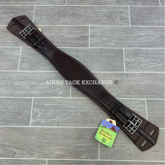 KL Select Red Barn Smart Contour Dressage Girth, Brown, 28"