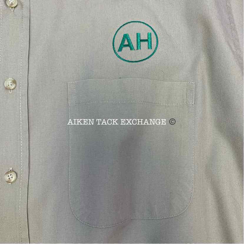 Aiken Hounds Long Sleeve Button Down Shirt, Size Large