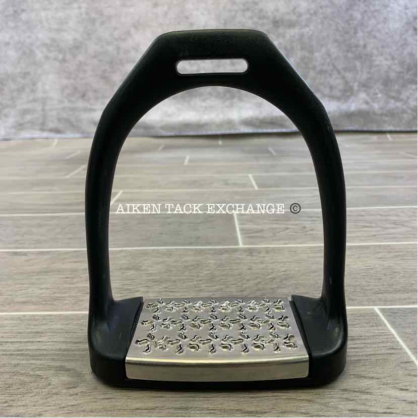 Equi Wing Wide Track Stirrups w Cheese Grater Pads 4.75"
