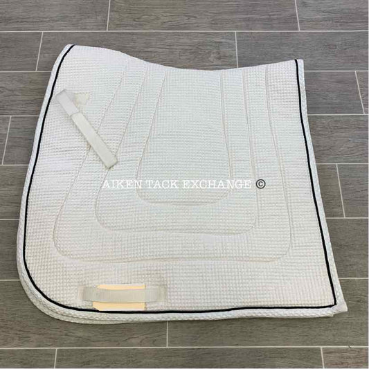 Roma Millers Waffle Weave Air-Flo Dressage Saddle Pad, White